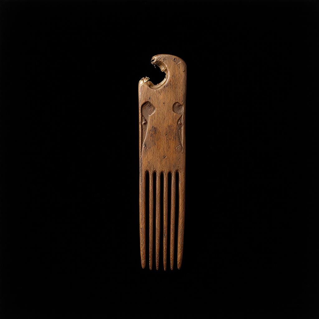 Plate I. Comb, antique. The teeth carry what she had not finished combing.