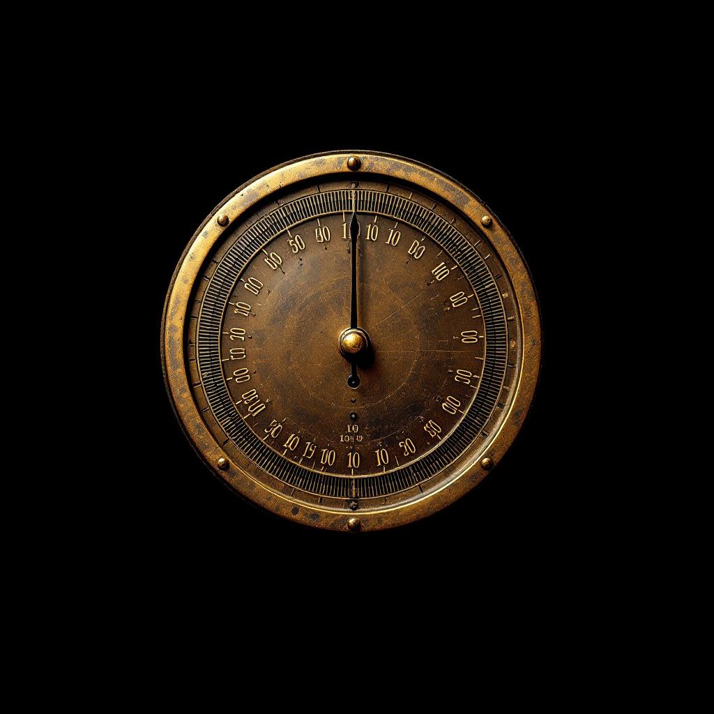 Plate I. Field meter, brass. The kind Price brought down from London in his case.