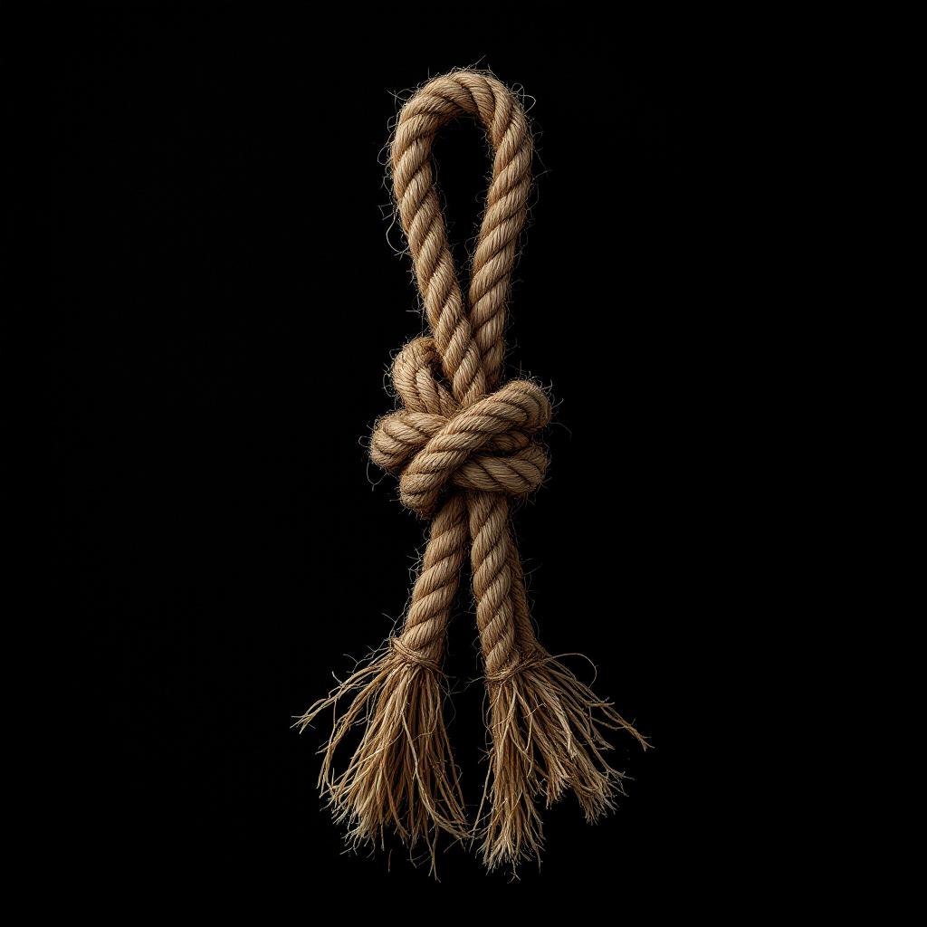 Plate II. Rope, fisherman's knot. Recovered.
