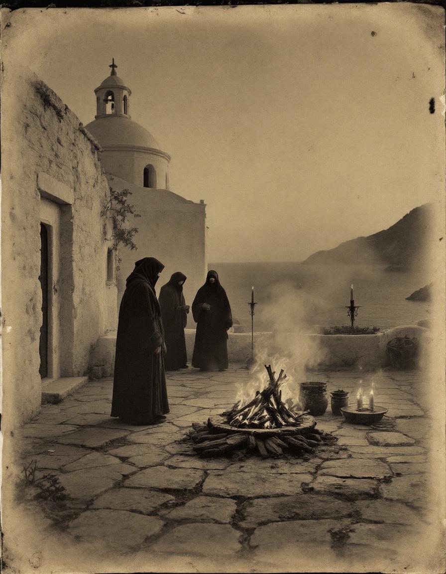 Plate accompanying entry № CCXXII. The Witness at Mykonos.