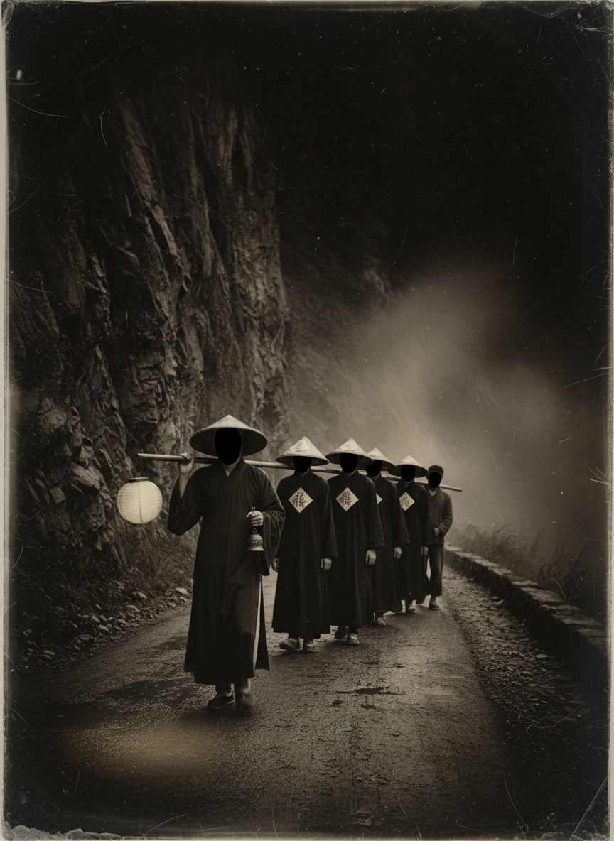 Plate accompanying entry № CCXXXIV. The Corpse Procession at Xiangxi.